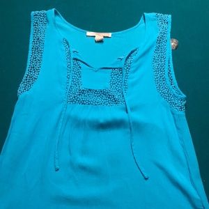 NEVER WORN ocean blue tank top